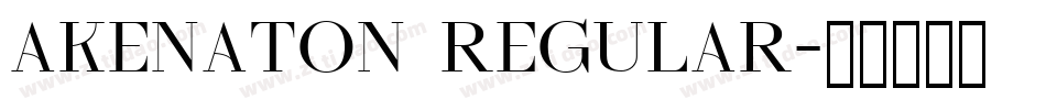 Akenaton Regular字体转换